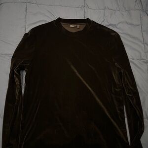 Men's Black Velour Shirt